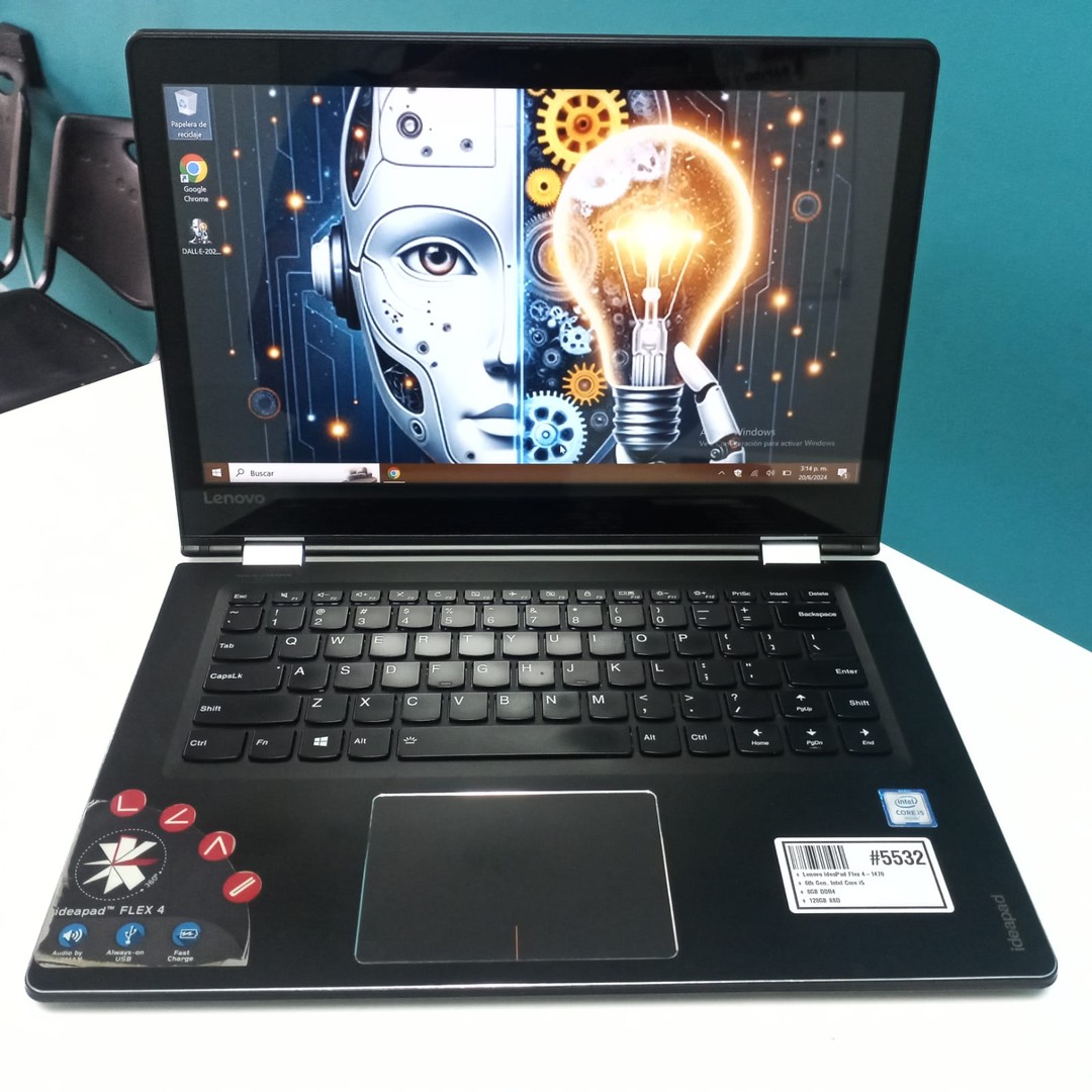 computadoras y laptops - Laptop, Lenovo IdeaPad Flex 4-1470 (touch) / 6th Gen, Intel Core i5 / 8GB DDR4 /