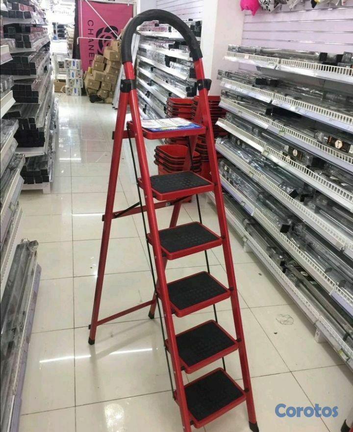 herramientas, jardines y exterior - escalera tipo tijeras 6 niveles 