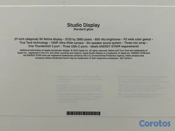 computadoras y laptops - 🖥 APPLE STUDIO DISPLAY 27" 5k SELLADO 2