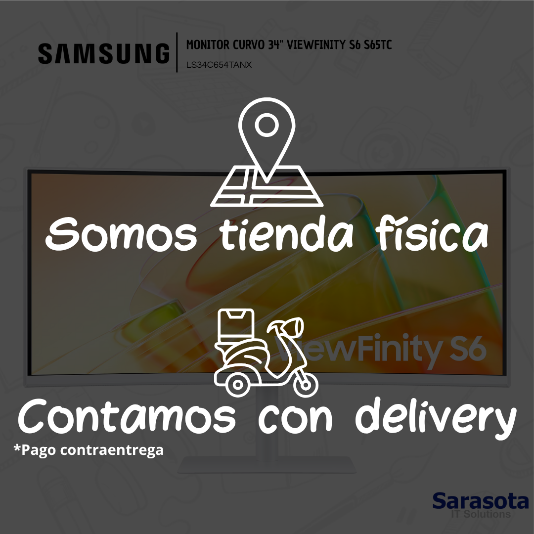 computadoras y laptops - Monitor curvo 34 viewfinity S6 S65TC 5