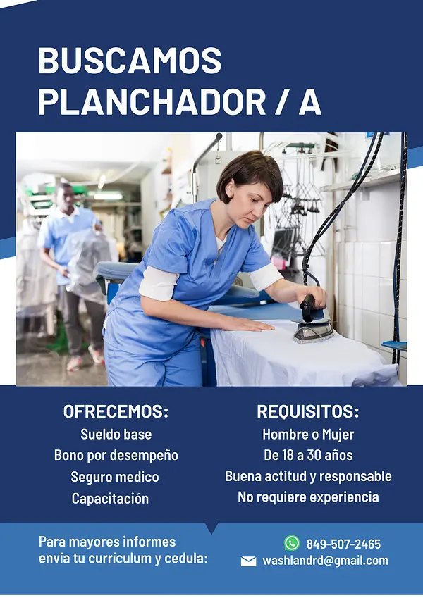 empleos disponibles - Se Requiere Planchador para Lavanderia 2
