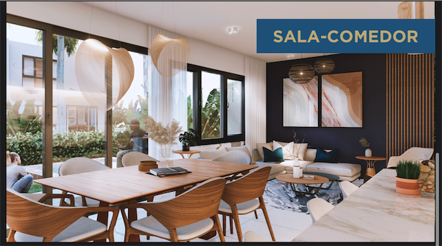 casas vacacionales y villas - Venta de villas frente al campo de golf de vista cana con opción a piscina  8
