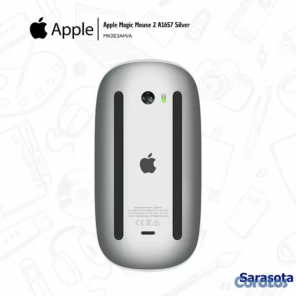 accesorios para electronica - Apple Magic Mouse 2 A1657 Silver 2