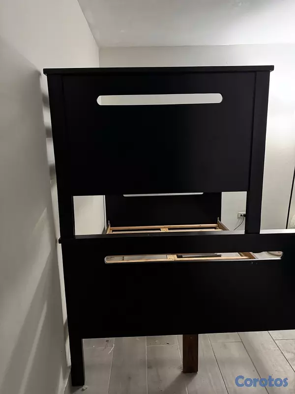muebles y colchones - Combo de Camas: Camarote Queen/Twin + Cama Twin con Colchón | Espejo GRATIS 4