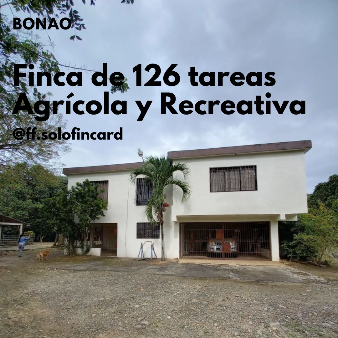 solares y terrenos - ( FINCA DE 126 TAREAS) Recreativa y Agrícola en Bonao