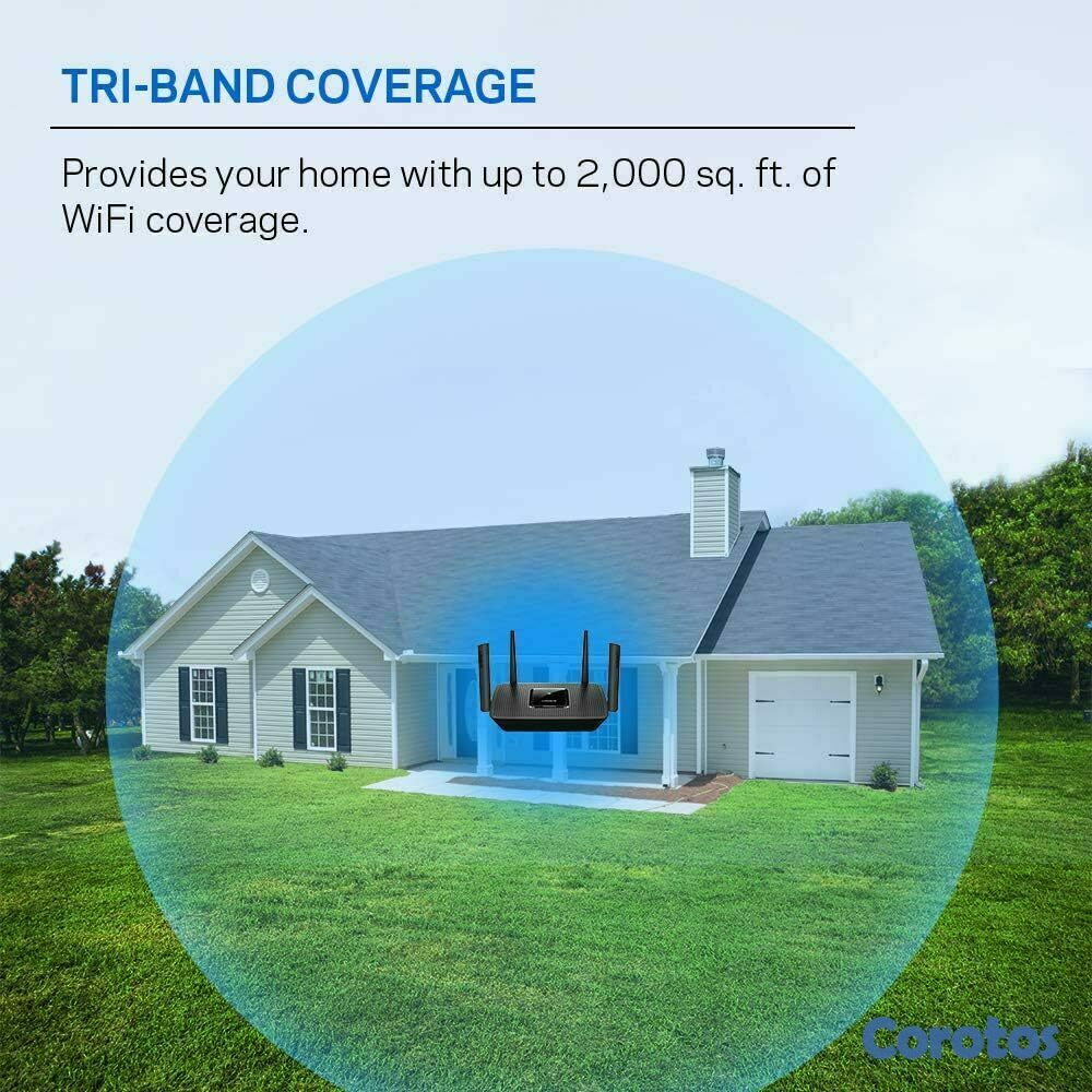 consolas y videojuegos - Linksys - AC2200 Tri-Band Mesh WiFi 5 Router  9