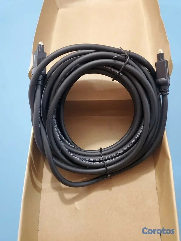 accesorios para electronica - CABLE SONIDO OPTICO DIGITAL BUENA CALIDAD 50 PIE 25 PIE 12.3 PIE 6 PIE 3 PIE  3
