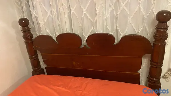 muebles y colchones - Cama de Caoba con su colchón  5