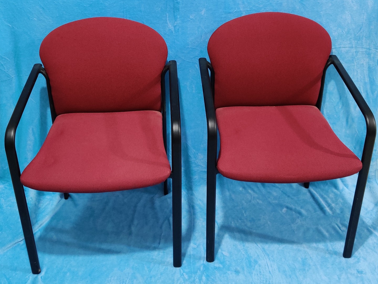 muebles y colchones - silla de metal acolchada