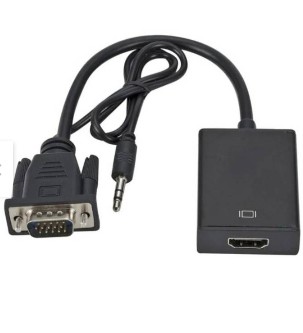computadoras y laptops - Convertidor de video VGA macho A HDMI Hembra 2