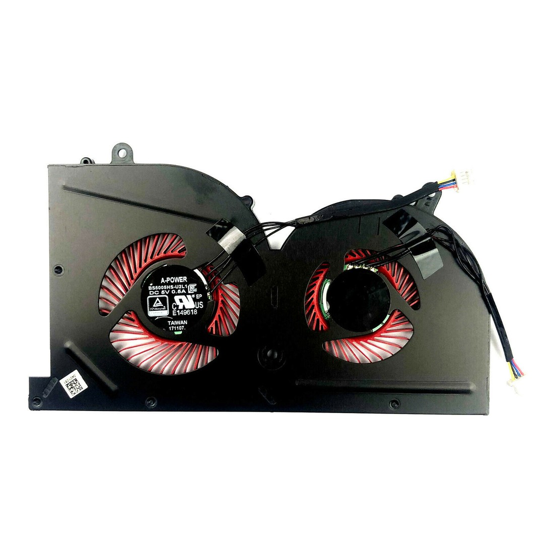 computadoras y laptops - Laptop msi ms-16k2, abanicos CPU, GPU izquierdo, derecho ventiladores