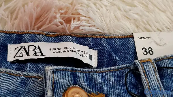 ropa para mujer - Zara Jeans Mom fit y Body Victoria Secret  3