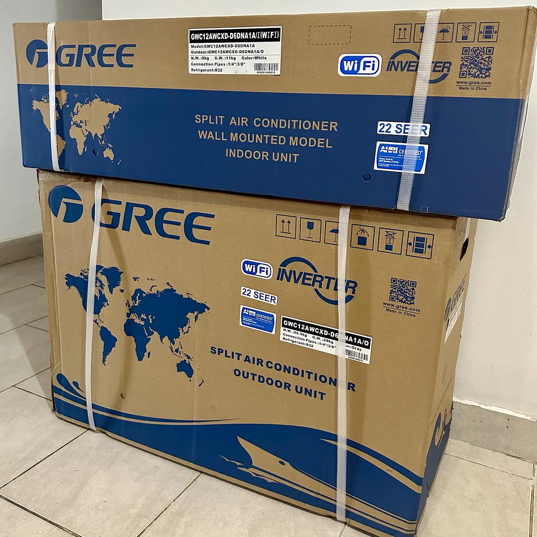 aires acondicionados y abanicos - Aires Acondicionados Inverter Gree 12 BTU 220V Eficiencia 22 Nuevos Sellado🔥 0