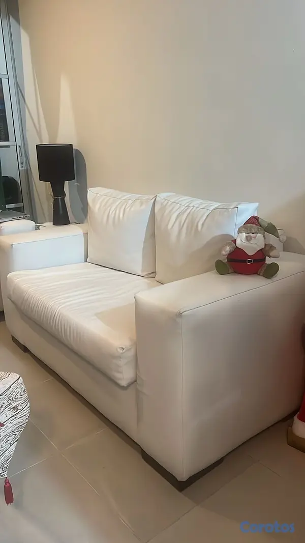 muebles y colchones - juego de mueble en leder  6