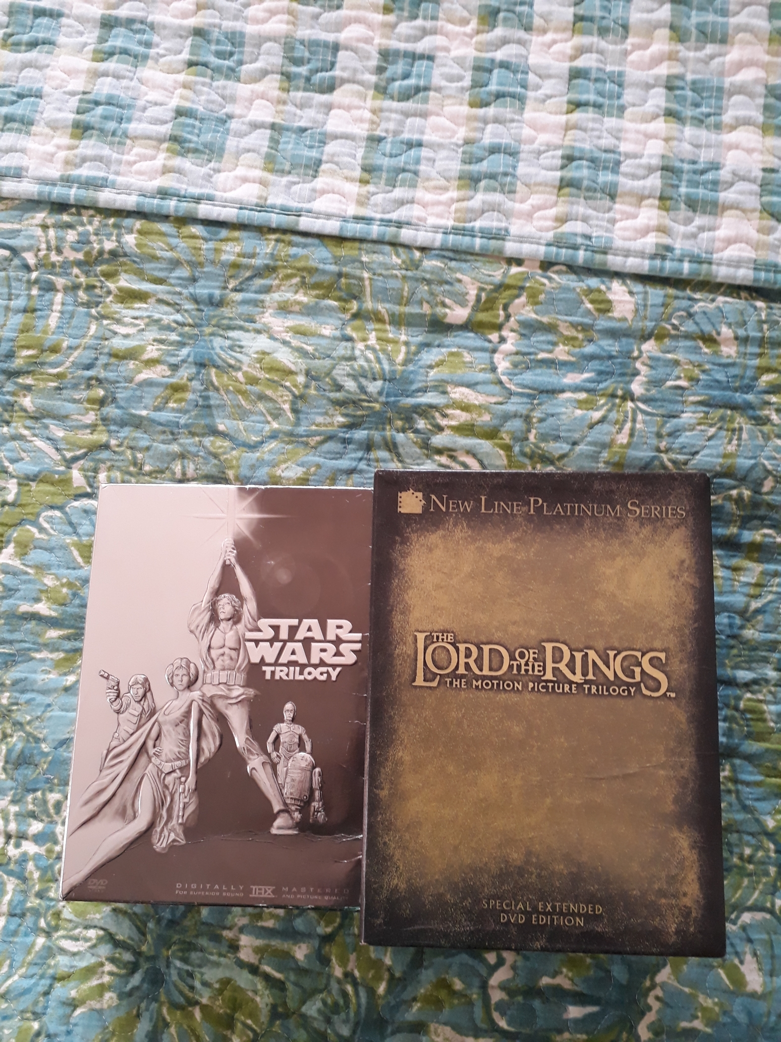 STAR WARS TRILOGY SET AND LORD OF THE RINGS TRILOGY SET (DVD)