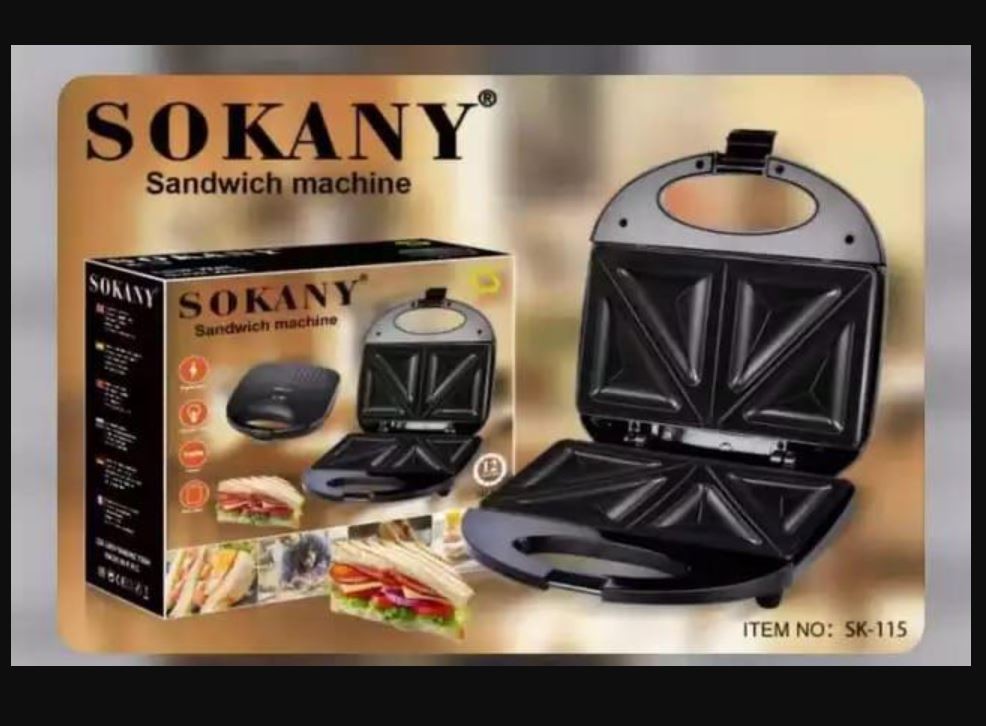electrodomesticos - Maquina de sandwichera sokany tostadora para panes