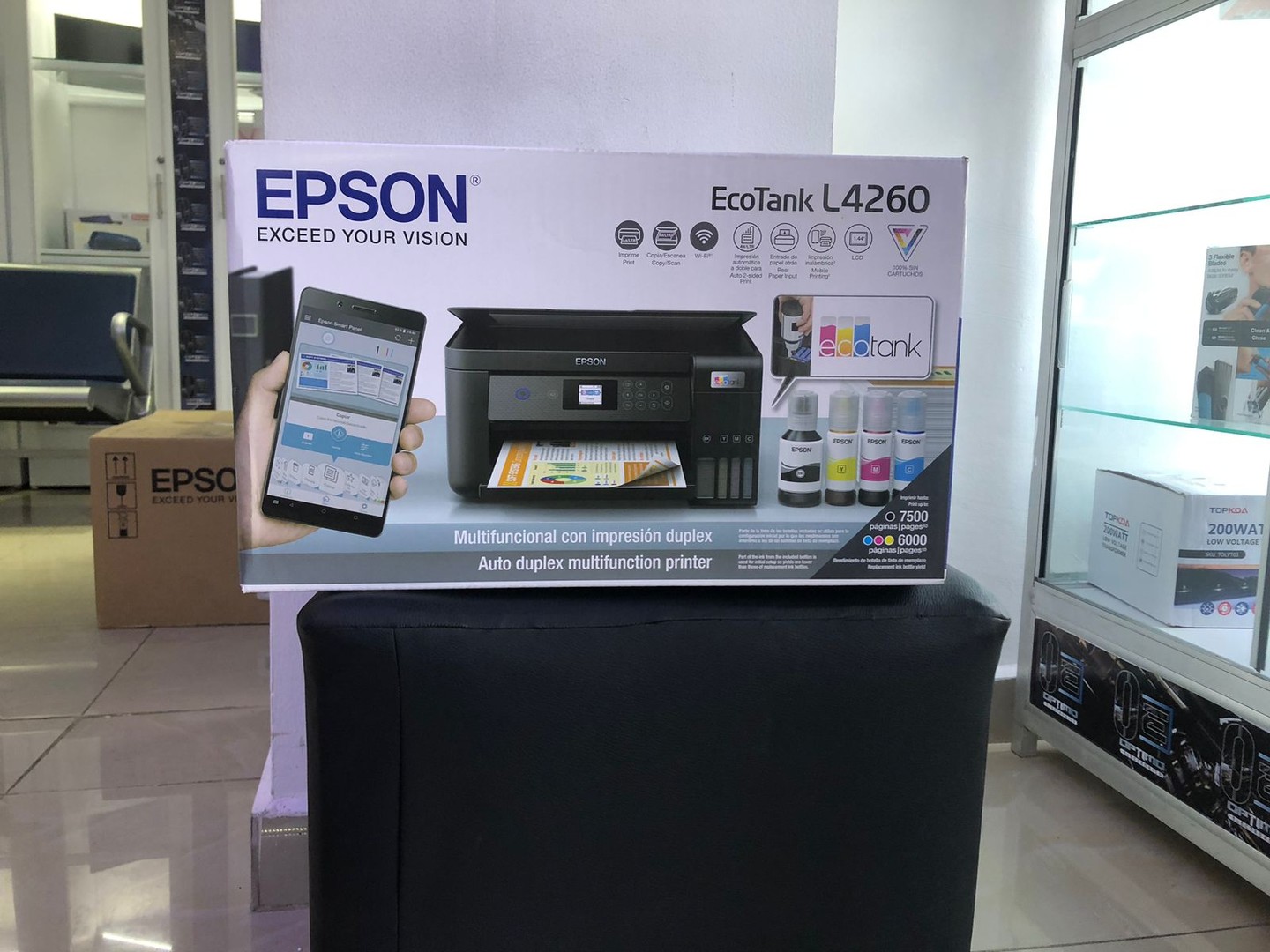 impresoras y scanners - Impresora Epson L4260 Multifuncion, Wifi y Cable USB - Pantalla LCD