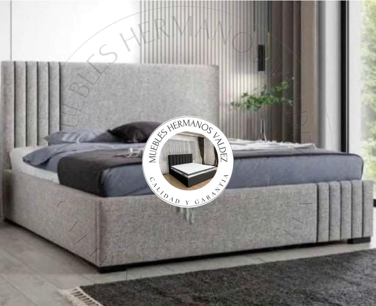 muebles y colchones - base mas espaldar y juegos de habitación  9
