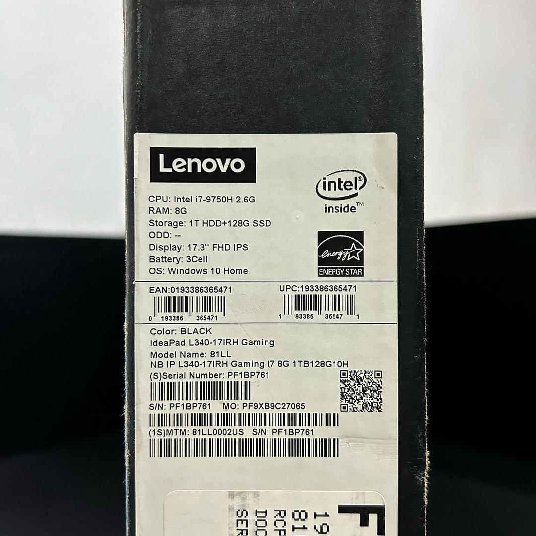 computadoras y laptops - Lenovo Idepad 3 Gaming 17.3”.I7 9na Gen. 1TB de HDD y 128GB de SSD.8GB RAM 4