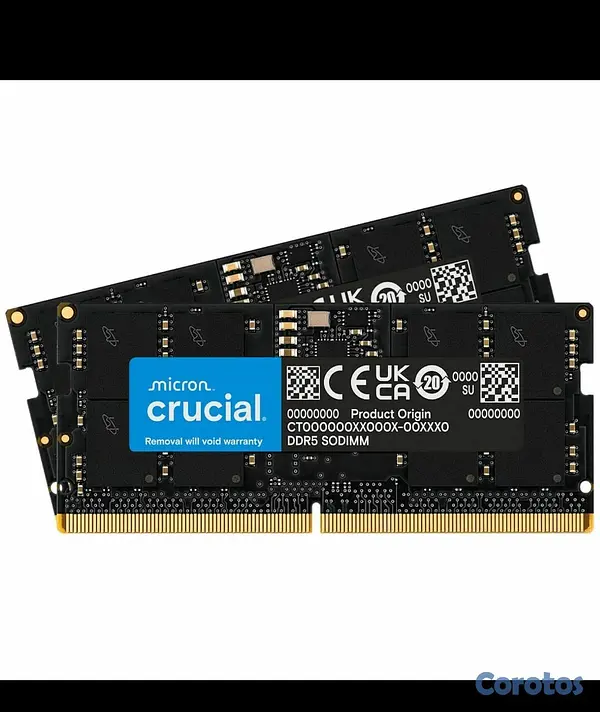 computadoras y laptops - MEMORIA RAM DE LAPTOP CRUCIAL 128GB  3