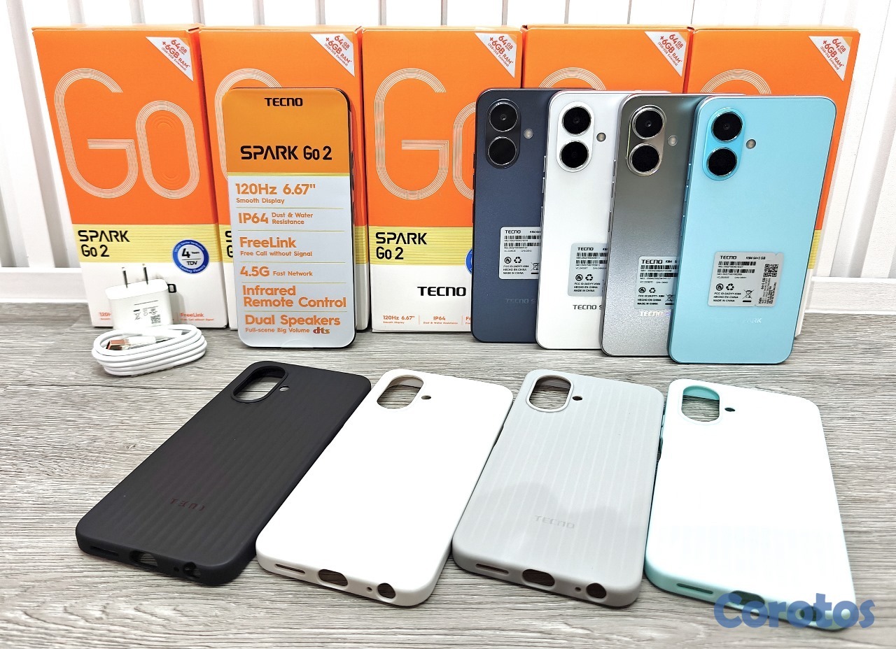 celulares y tabletas -  TECNO SPARK GO 2 2026 64GB,6GB RAM NUEVO DE CAJA