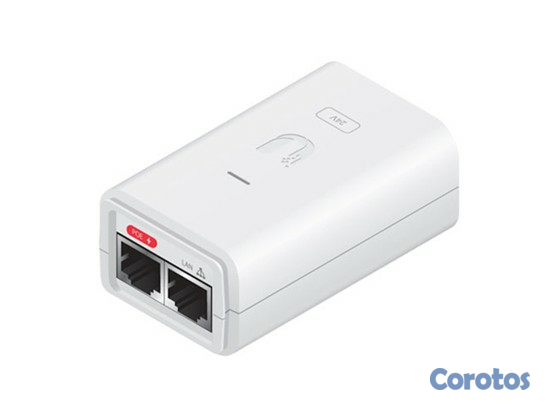 computadoras y laptops - UBIQUITI POE-24-7W-G-WH POWER OVER ETHERNET INJECTOR - 110 V AC, 220 V AC INPUT 