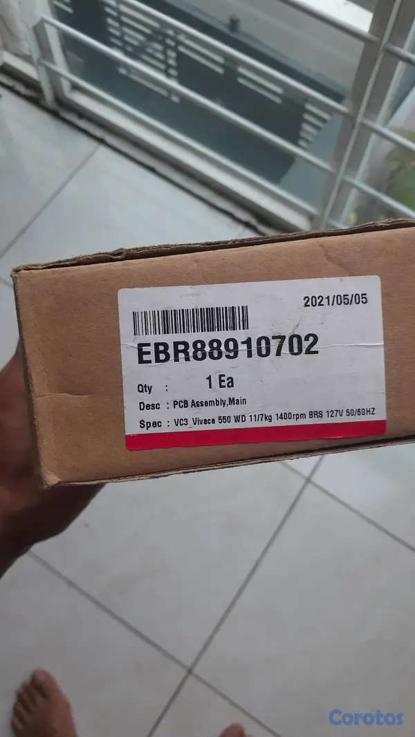 electrodomesticos - Tarjeta de lavadora secadora LG WD12VVC3S6C 3