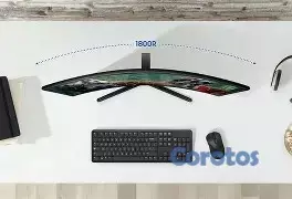 computadoras y laptops - Monitor Curvo 27” Essential S3 S36GD FHD 100Hz  2
