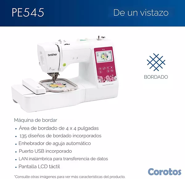 otros electronicos - Máquina de Bordado, Brother PE545 2