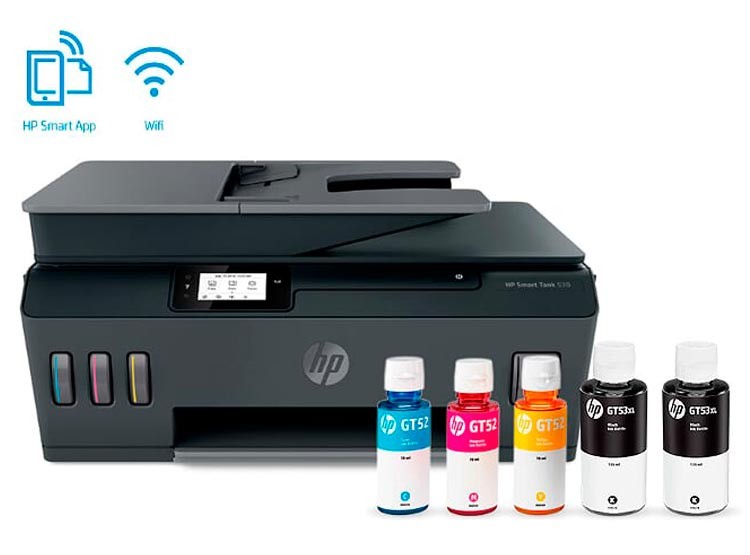 impresoras y scanners - MULTIFUNCIONAL HP SMART TANK 530  CON BOTELLA DE TINTA DE FABRICA - ALL IN ONE 3