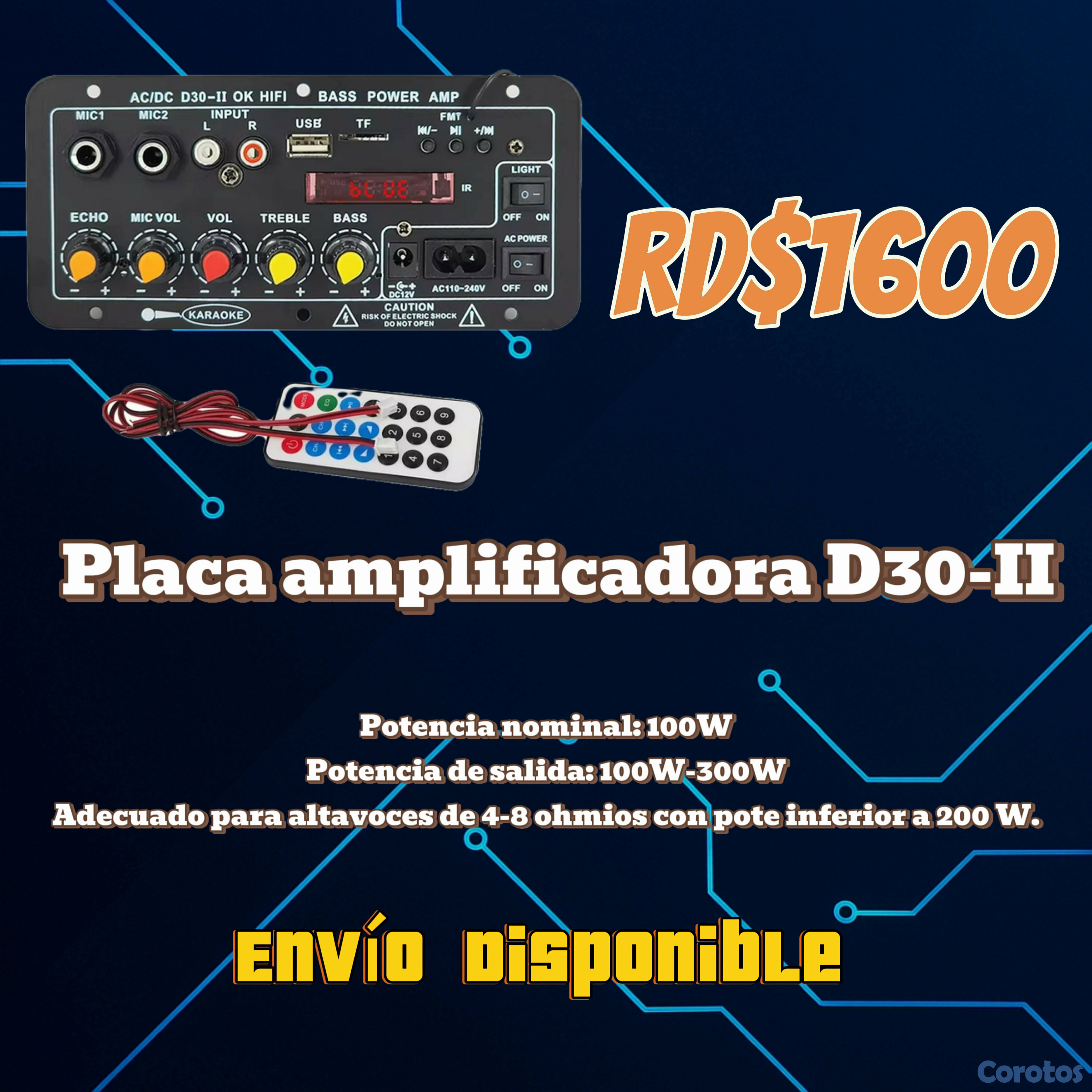 camaras y audio - Placa amplificadora D30-II 1