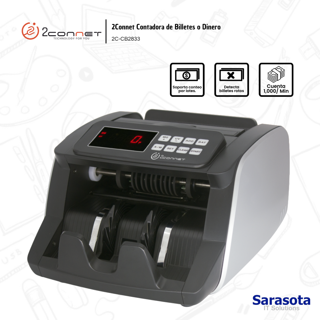 accesorios para electronica - 2Connet Contadora de Billetes o Dinero 0