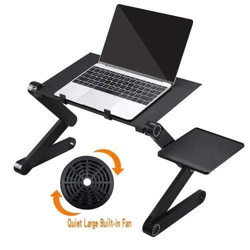 Mesa para laptop portatil de Aluminio computadora con enfriador ventilador