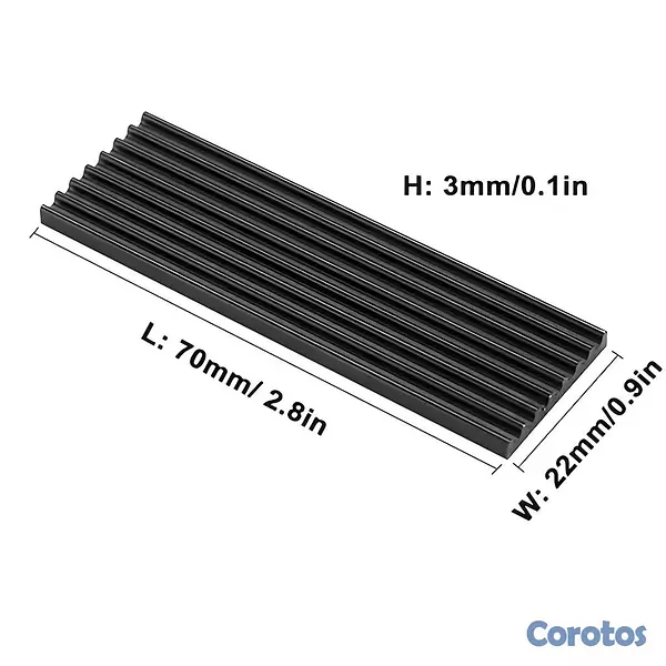 accesorios para electronica - Disipador de Calor Disco SSD M.2 2280 NVMe Heatsin 1