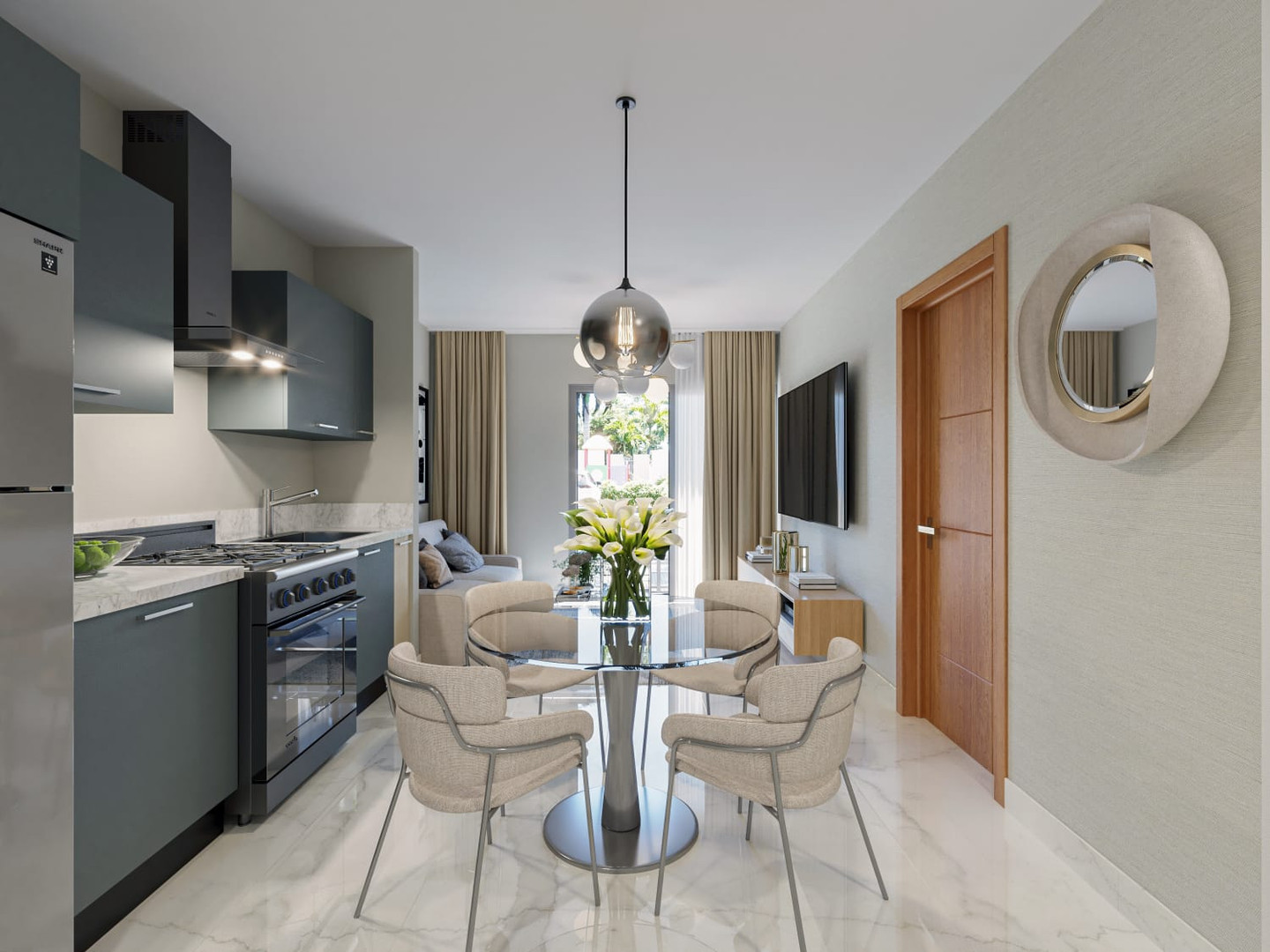 apartamentos - Apartamentos 2Hab Inteligentes Airbnb Friendly c/Area Social y Piscina en Bavaro 5