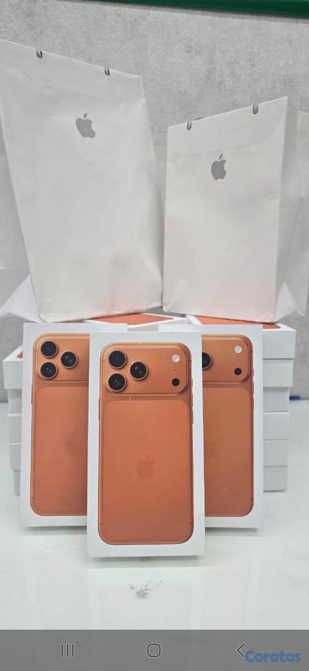 celulares y tabletas - iPhone 17 pro max 256gb naranja clean apple 