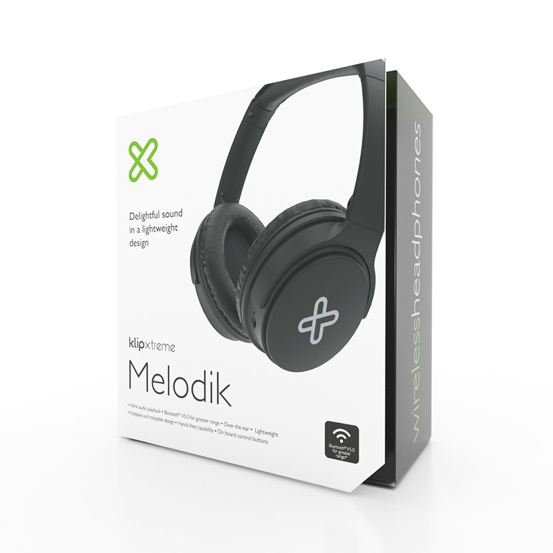 computadoras y laptops - AUDIFONO CON MICROFONO KLIPX MELODIK, BLUETOOTH V5.0, BATERIA RECARGABLE, 10 HOR 1