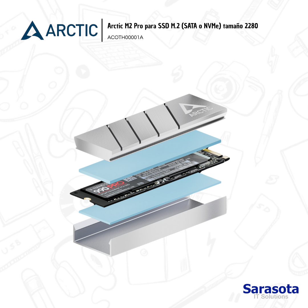 accesorios para electronica - Arctic M2 Pro Negro Disipador Térmico ACOTH00001A 1