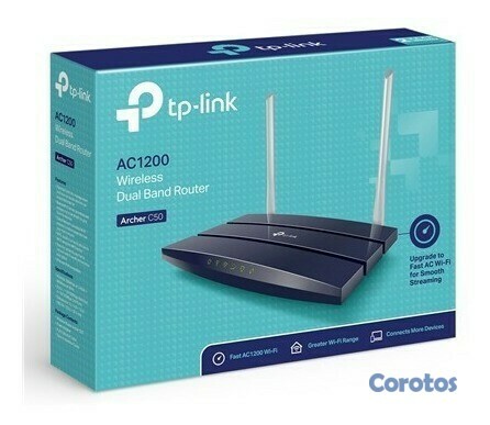 computadoras y laptops - ROUTER WIRELESS TP-LINK ARCHER C50 (US) AC1200, 2.4GHZ/300MBPS, 5.0GHZ/867MBPS 1