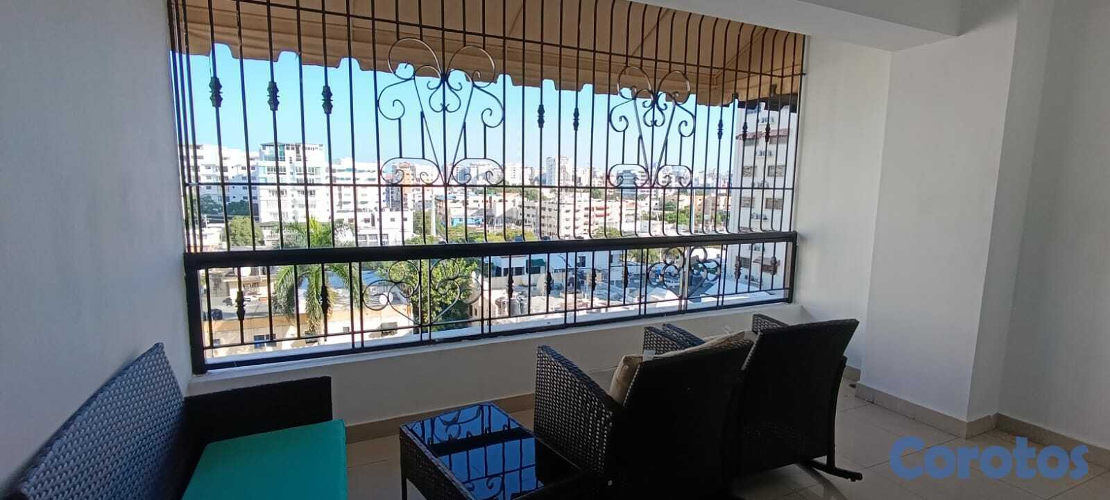 apartamentos - Bella Vista apartamento con amueblado moderno y Balcón con hermosa vista frontal 1