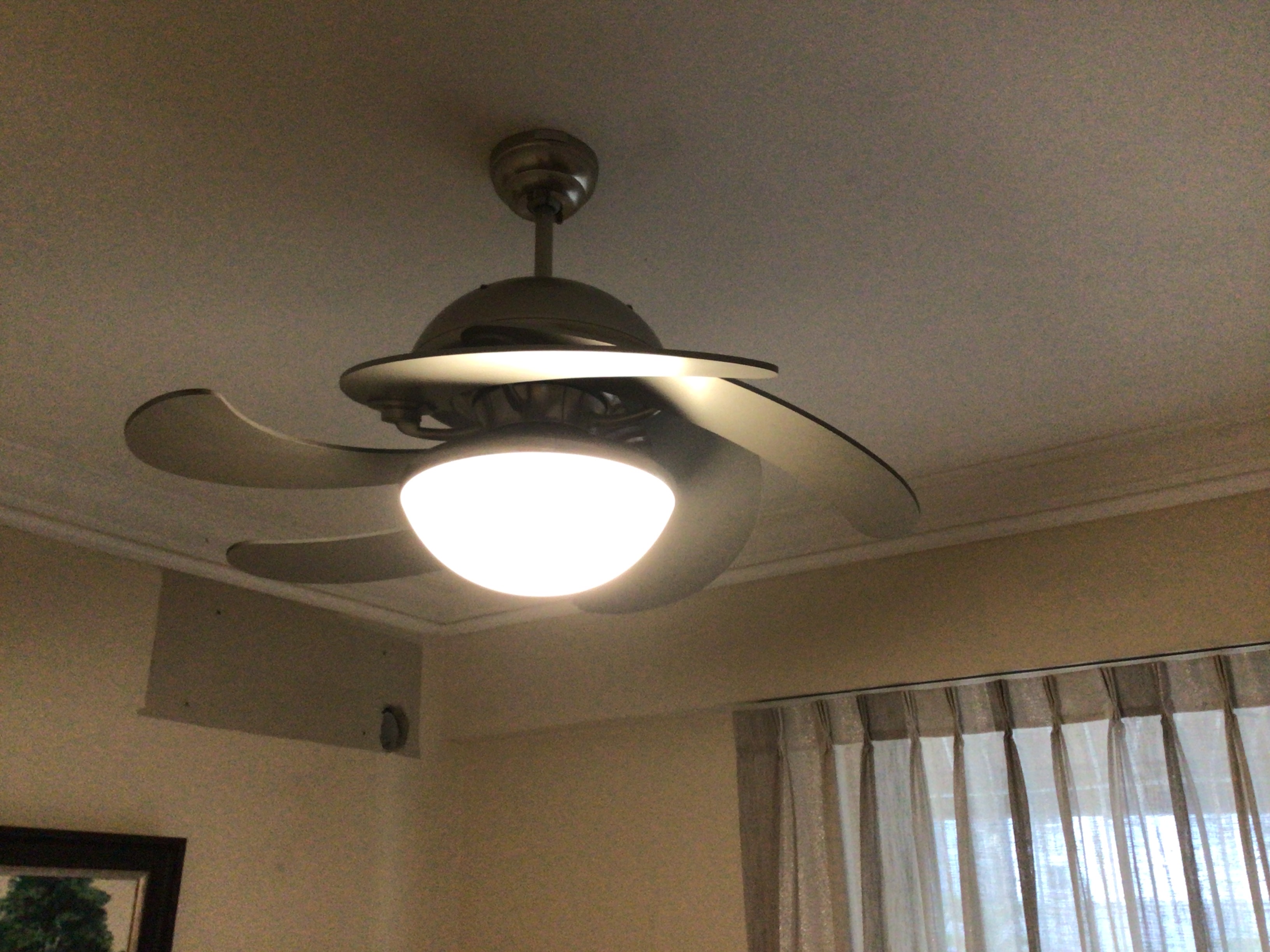 muebles y colchones - Abanico de techo con lámpara