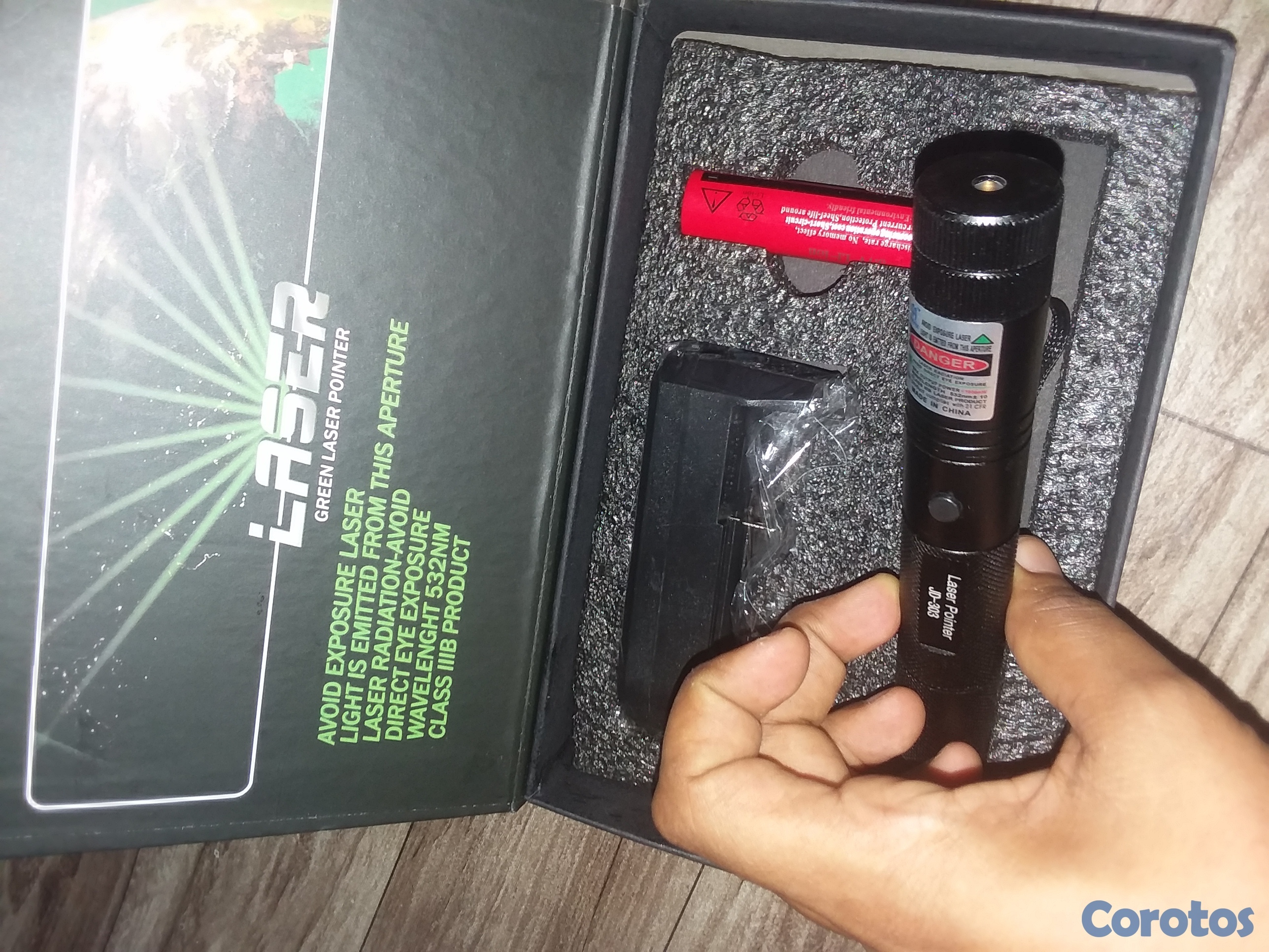 otros electronicos - GREEN LASER POINTER - PUNTERO LASER VERDE 3