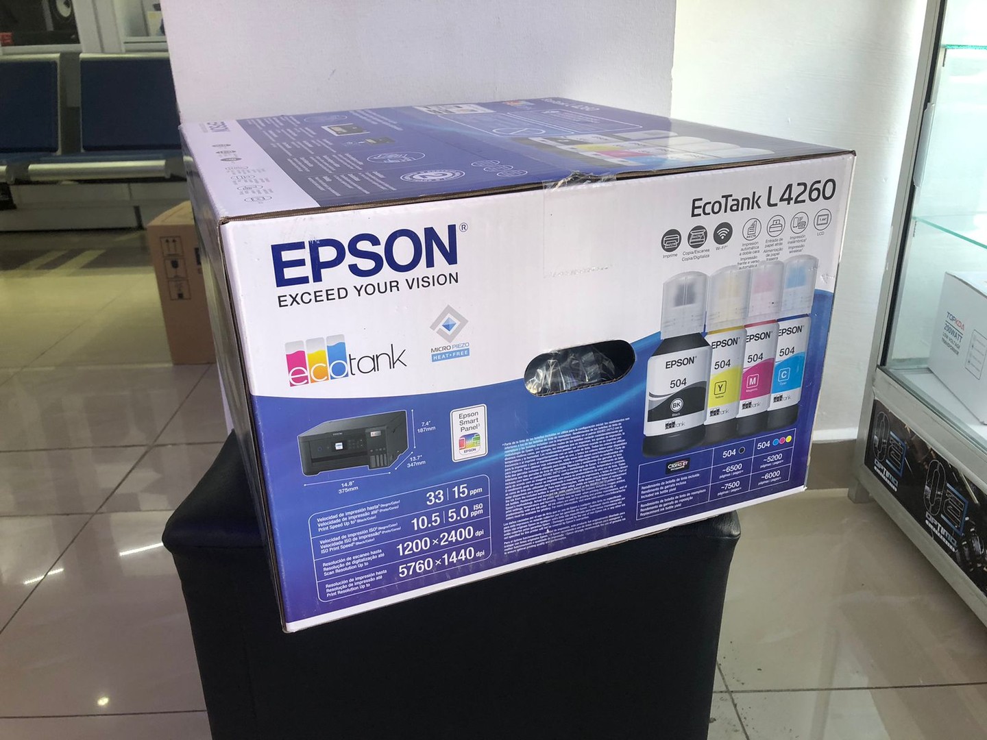 impresoras y scanners - Impresora Epson L4260 Multifuncion, Wifi y Cable USB - Pantalla LCD 2