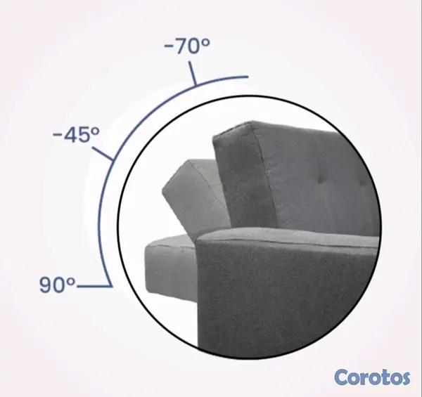 muebles y colchones - Sofá cama gris 4