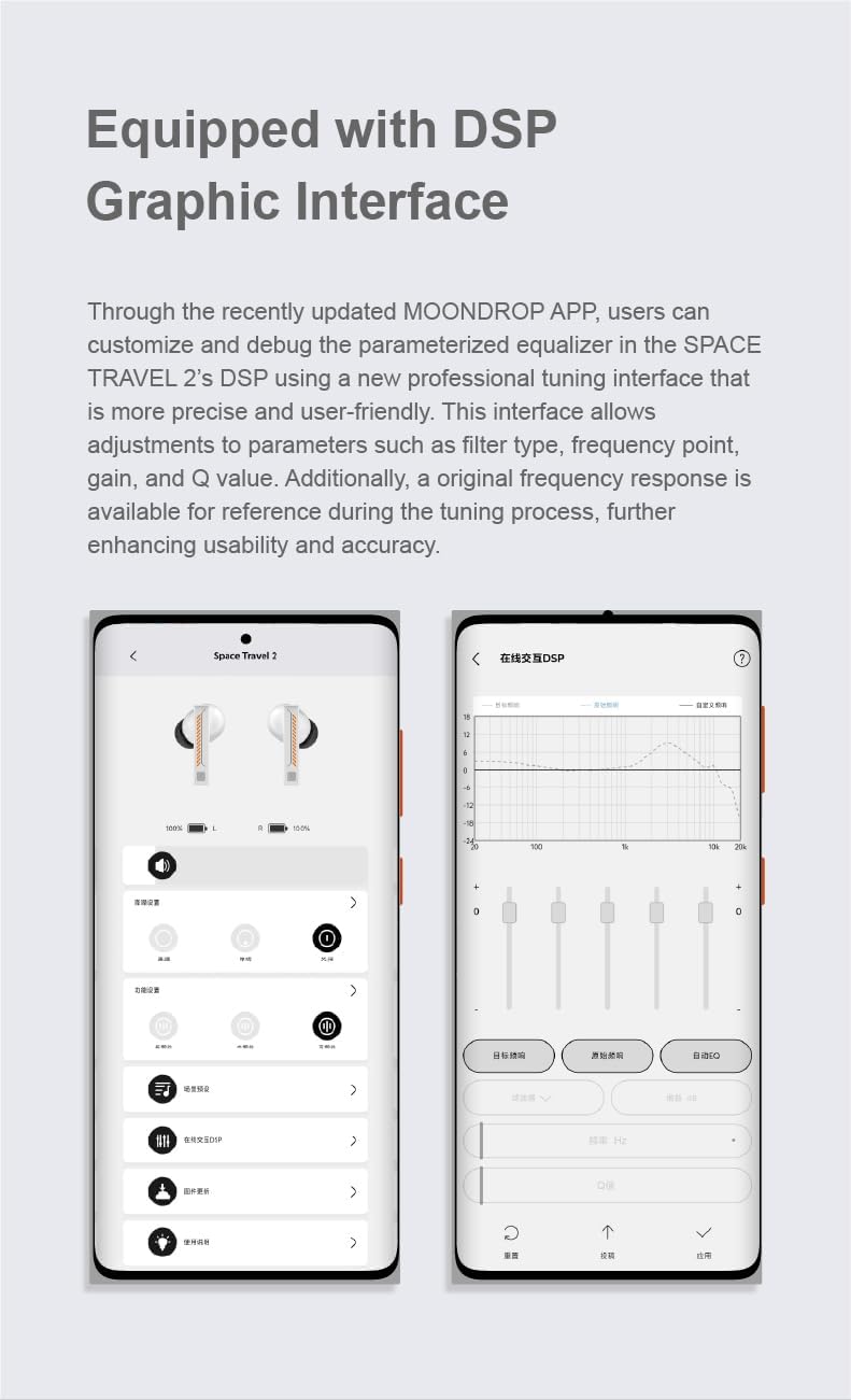 camaras y audio - Moondrop Space Travel 2 TWS Earbuds Bluetooth 6.0 10