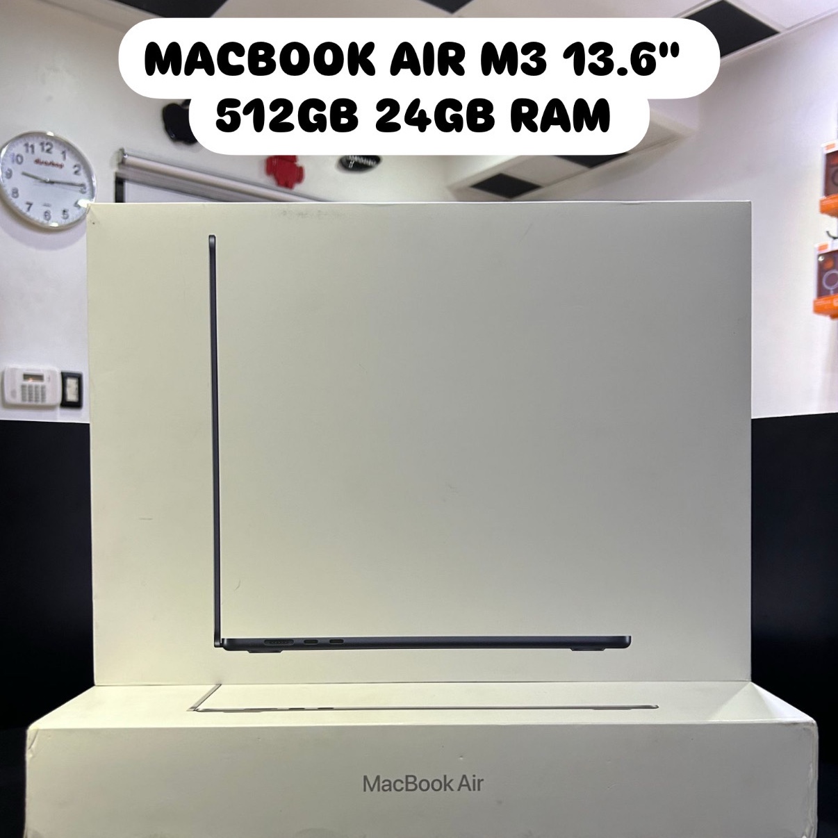 computadoras y laptops - MACBOOK AIR M3 13.6" 512GB 24GB RAM SELLADAS 🔥‼️