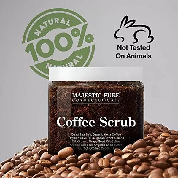 Salud y Equipamiento Médico - Majestic Pure Arabica Coffee Scrub - Exfoliante Corporal Total 5