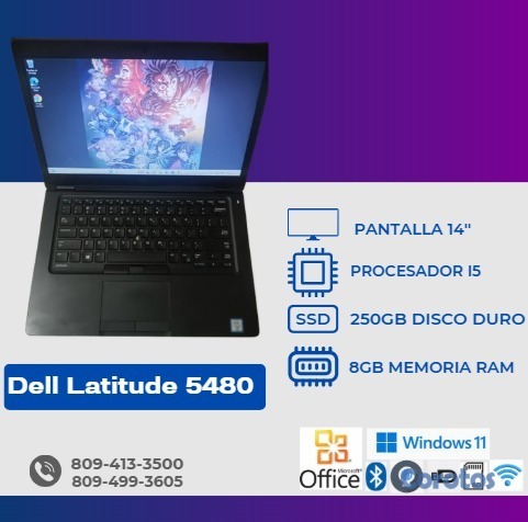 computadoras y laptops - Laptop Dell Latitude 5480 4