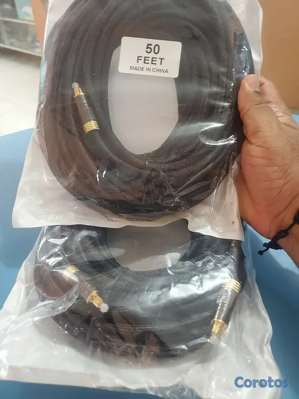 accesorios para electronica - CABLE SONIDO OPTICO DIGITAL BUENA CALIDAD 50 PIE 25 PIE 12.3 PIE 6 PIE 3 PIE  6