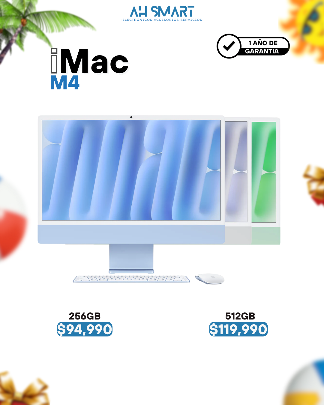 computadoras y laptops - iMac M4 256GB 512GB 16GB RAM Selladas Nuevas